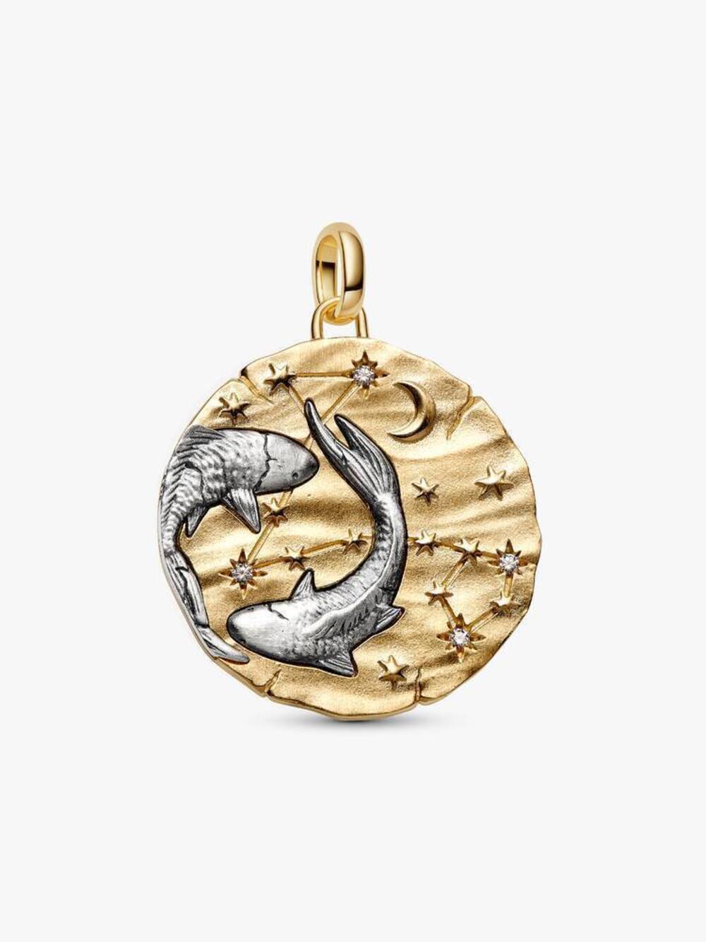 Pandora Pisces Zodiac Oversized Medallion Charm